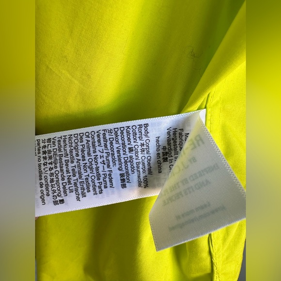 NWT J Crew Collection Feather trim Cotton poplin button up collared Shirt Top 6 - Picture 8 of 10